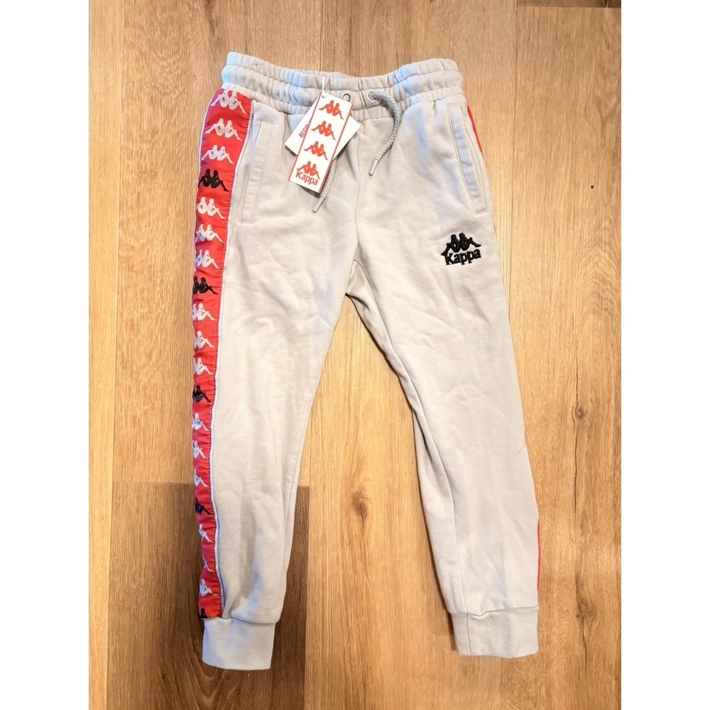 Kappa Kids Red  Logo Tape Track Pants Size  6 Yr Banda NWT